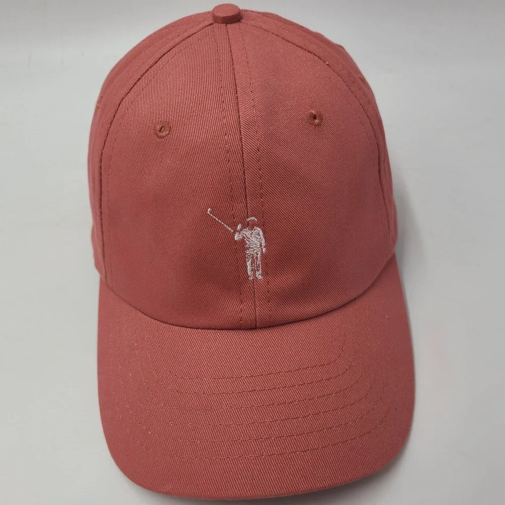 William Murray Golf Hat Strapback Salmon Pink Casual Outdoors Sports Cotton‎ Men
